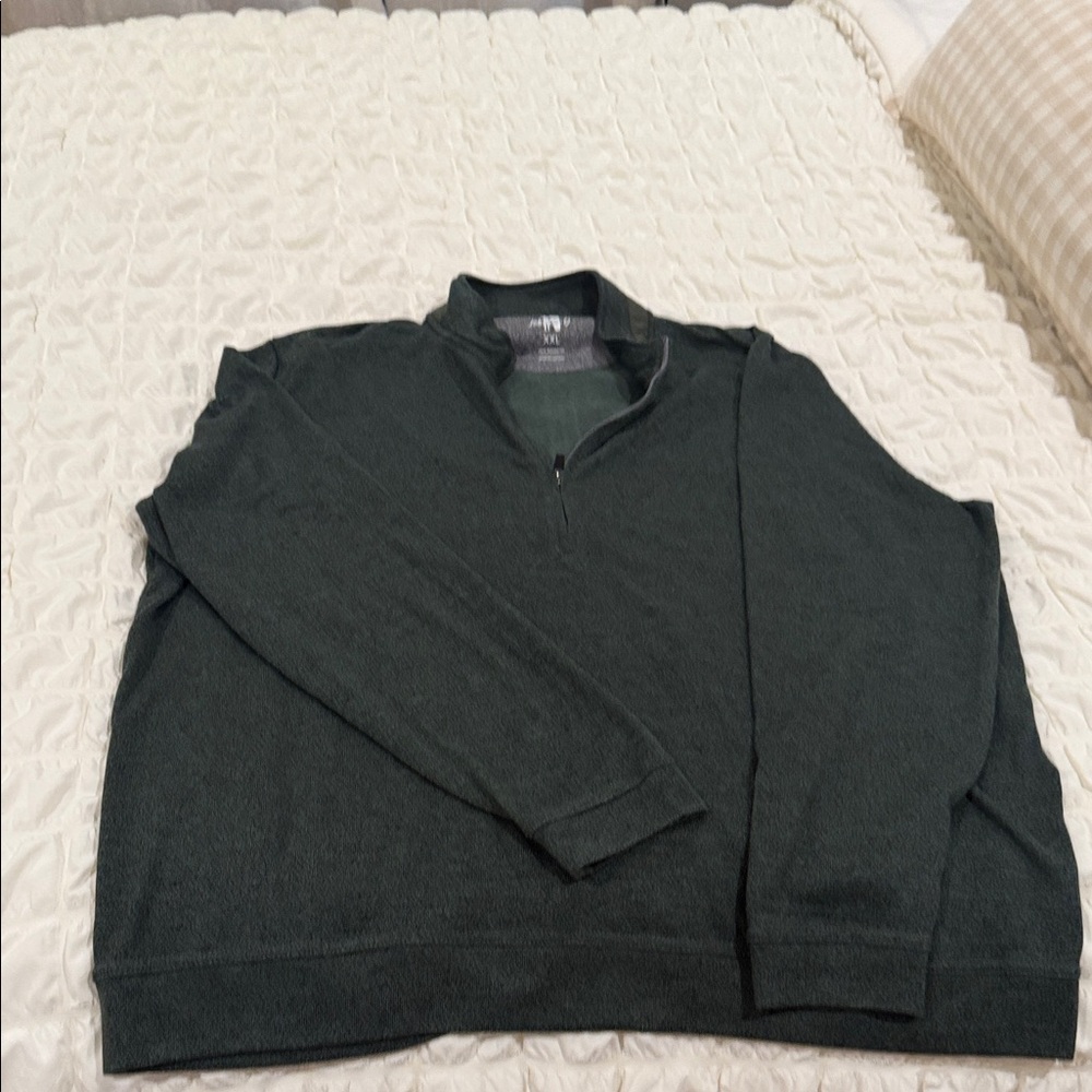 johnnie-O Dark Green Half-Zip Sweater